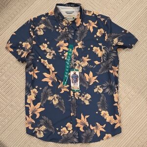 Floral Navy XL Island Classics Seapointe Hawaiian Shirt NWT